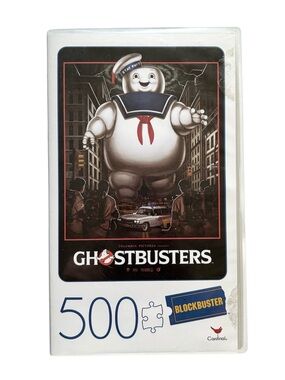 5/$25 Blockbuster Edition Ghostbusters 500 Pieces Puzzle - VHS Box Edition